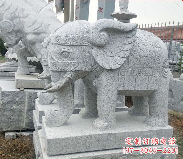 运城藏传佛教大象石雕