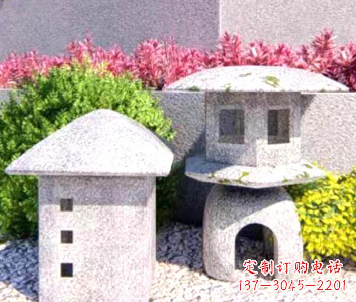 运城草坪大理石雕塑石灯