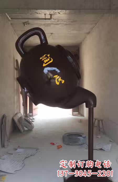 运城茶壶景观铜雕