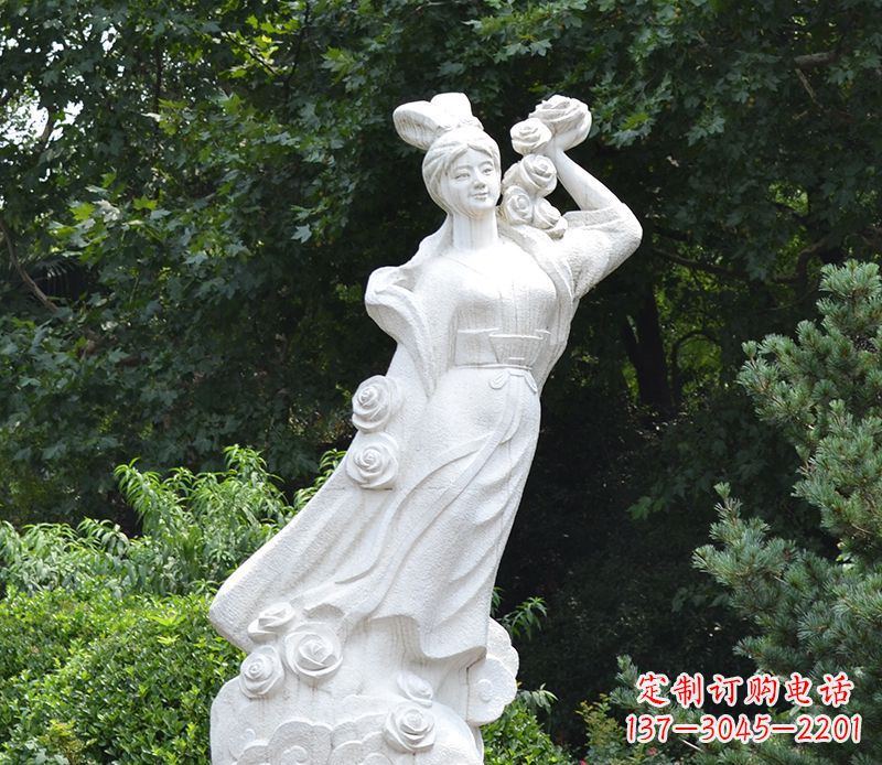 运城嫦娥奔月景观石雕