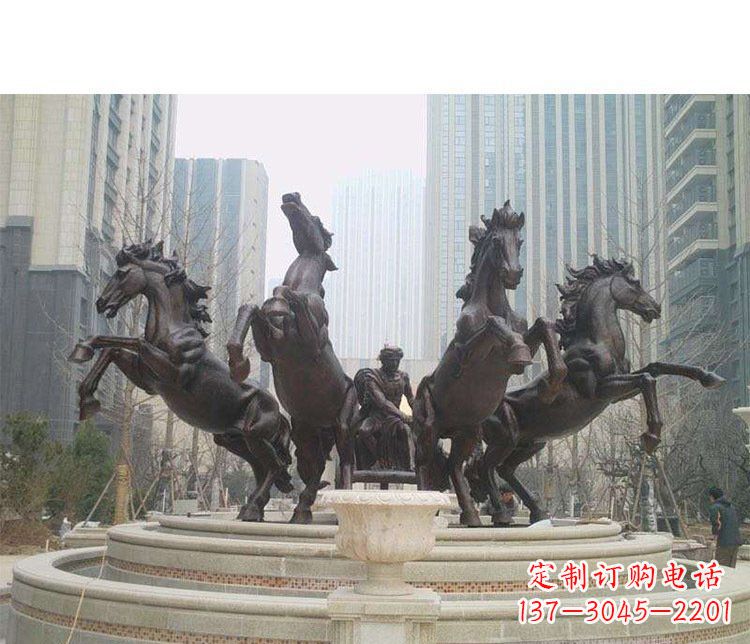 运城城市阿波罗战马铜雕