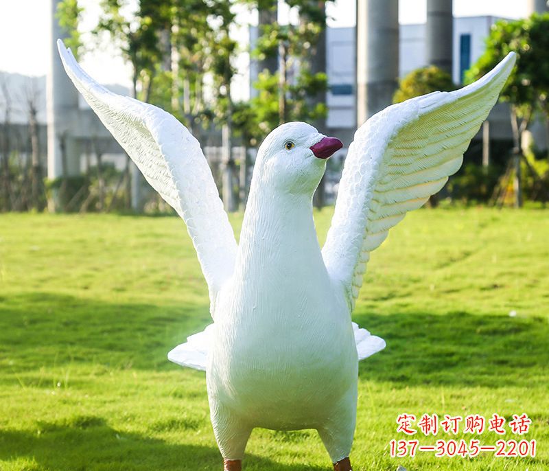 运城城市雕塑和平鸽