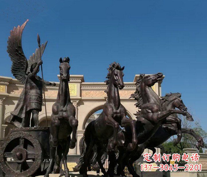运城城市广场战马铜雕摆件 (2)