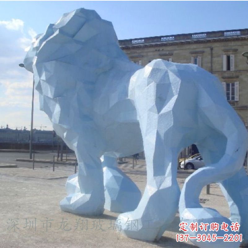 运城城市街道创意动物狮子景观雕塑摆件