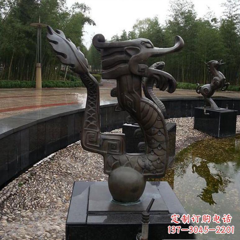 运城城市喷泉雕塑 铜雕12生肖喷水喷泉