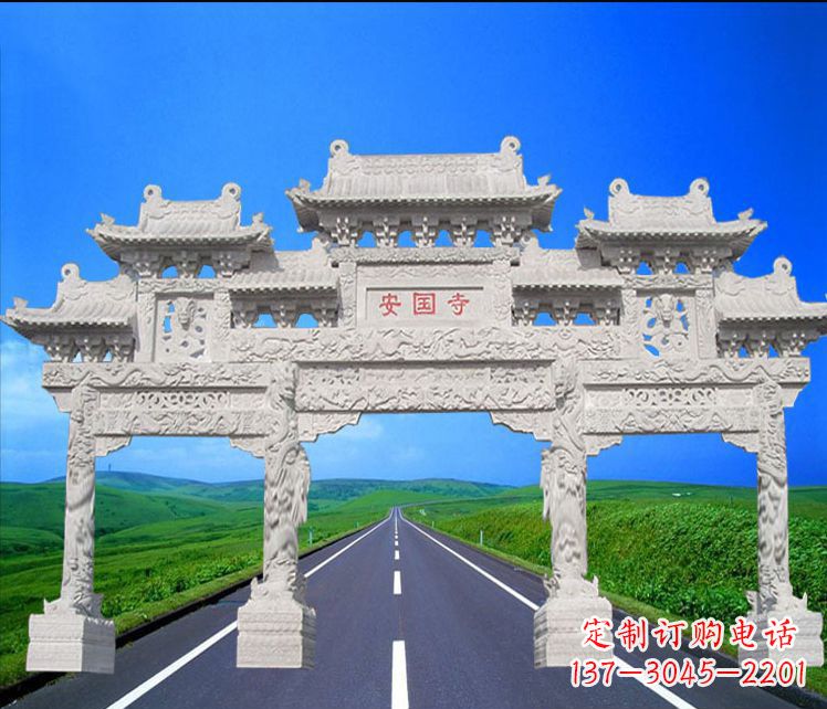 运城城市石雕牌坊雕塑