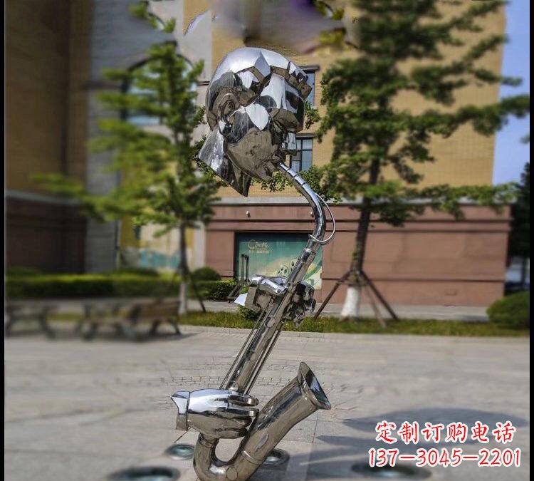 运城抽象不锈钢抽象吹萨克斯人物