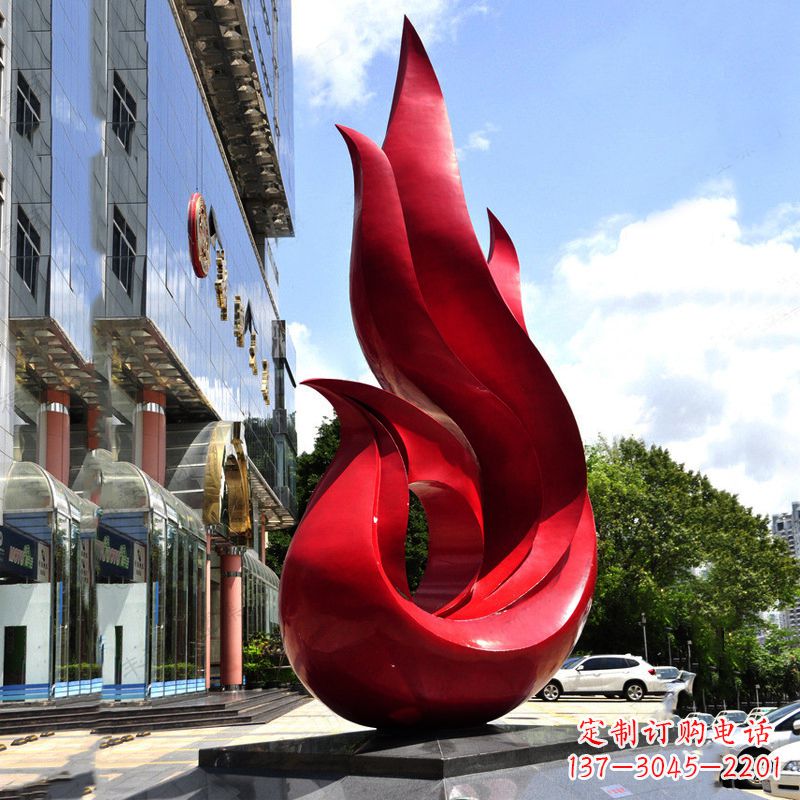 运城抽象不锈钢凤凰雕塑-小区企业广场景观动物雕塑