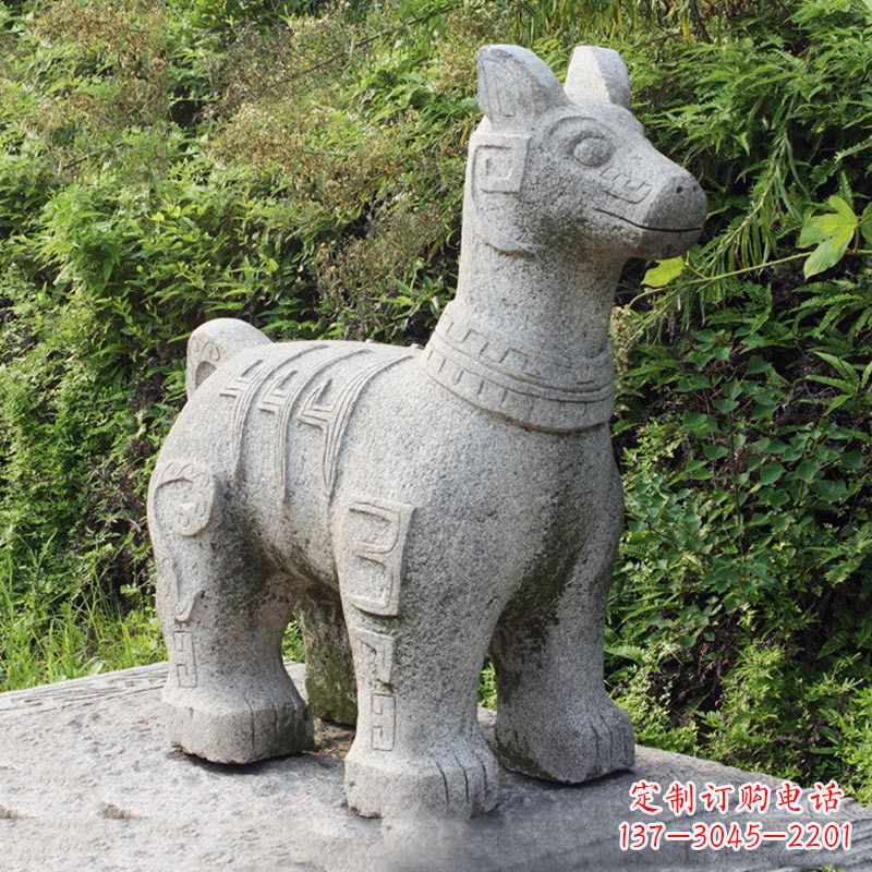 运城抽象大理石生肖狗石雕摆件