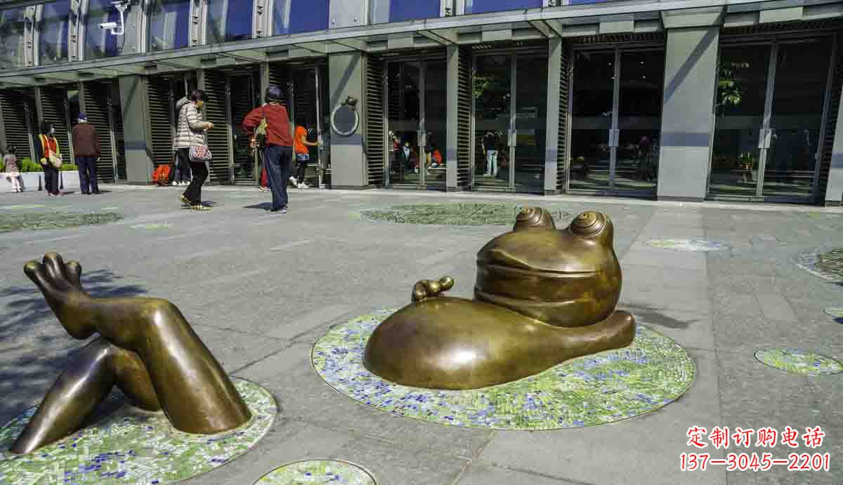 运城抽象卡通青蛙铜雕