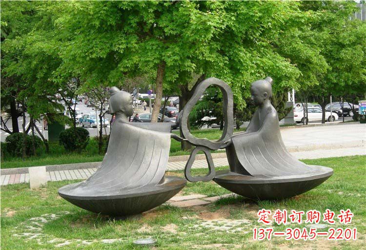 运城抽象孔融让梨铜雕