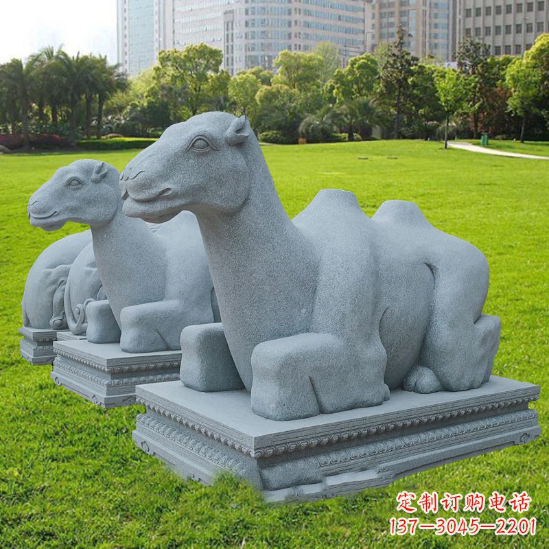 运城抽象砂岩骆驼石雕