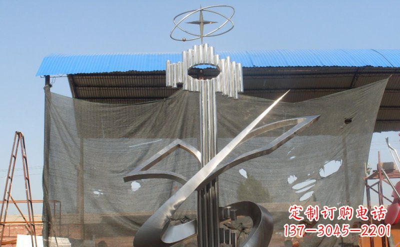 运城抽象钥匙校园不锈钢雕塑