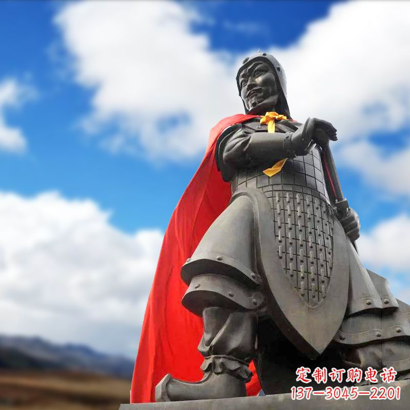 运城楚霸王项羽雕塑-景区景点历史名人古代帝王雕像