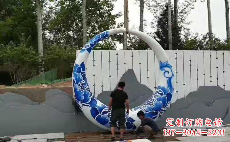 运城创意月亮雕塑广场雕塑户外摆件