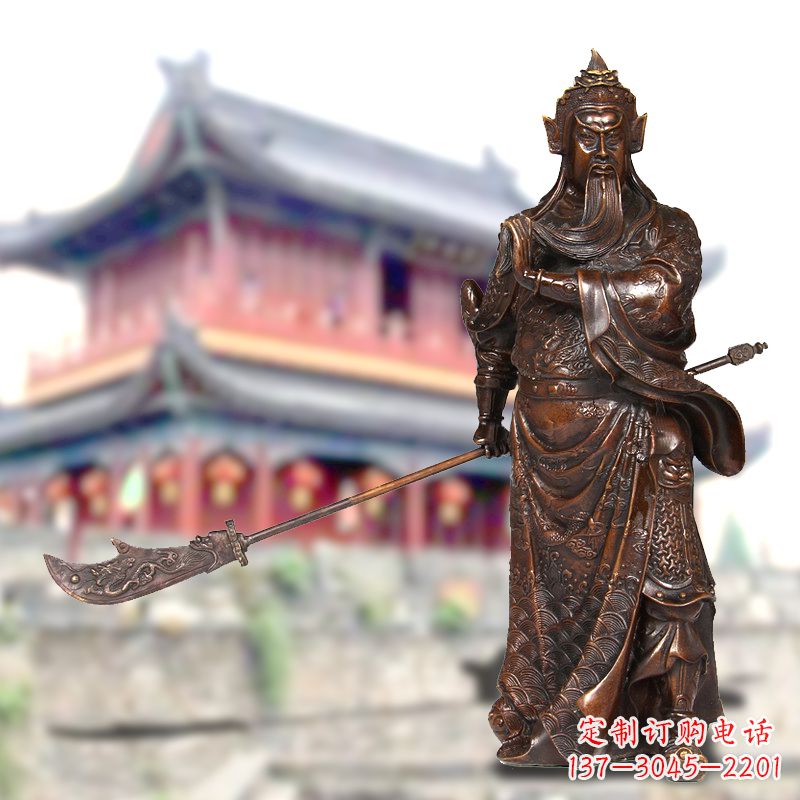 运城纯铜关公铜像