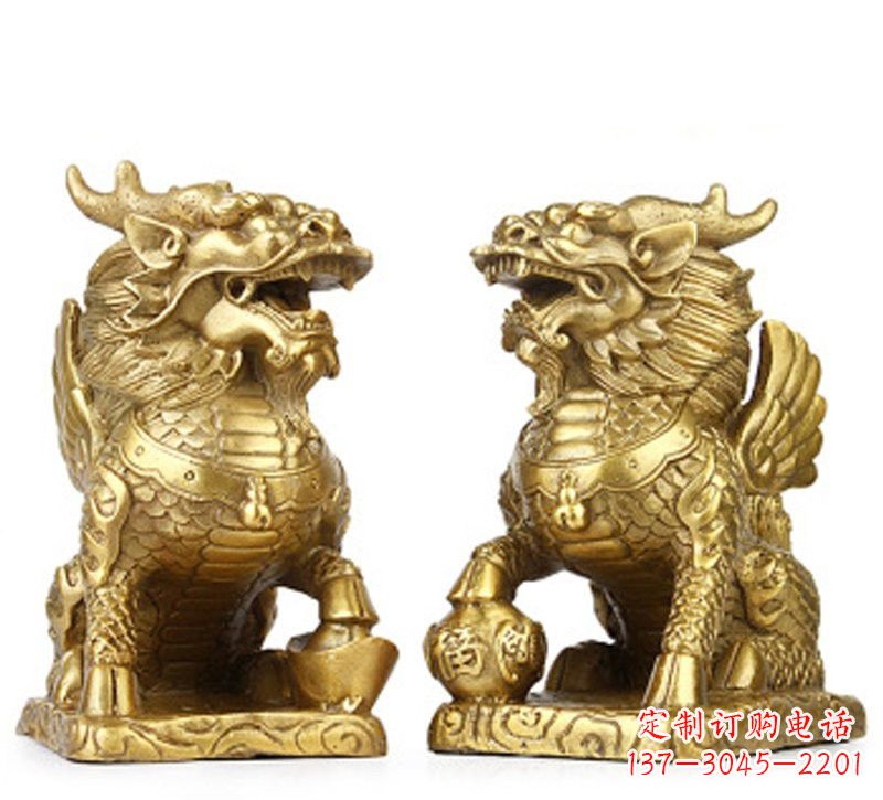运城纯铜麒麟雕塑