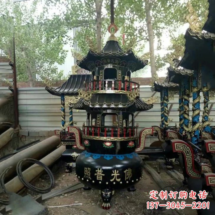 运城纯铜香炉雕塑