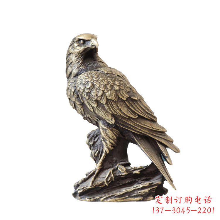 运城纯铜招财老鹰雕塑
