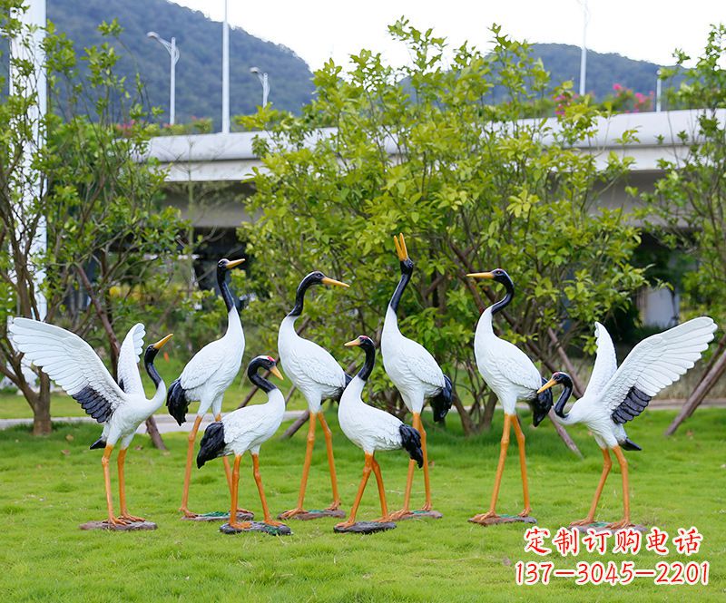 运城促销仿真仙鹤动物雕塑
