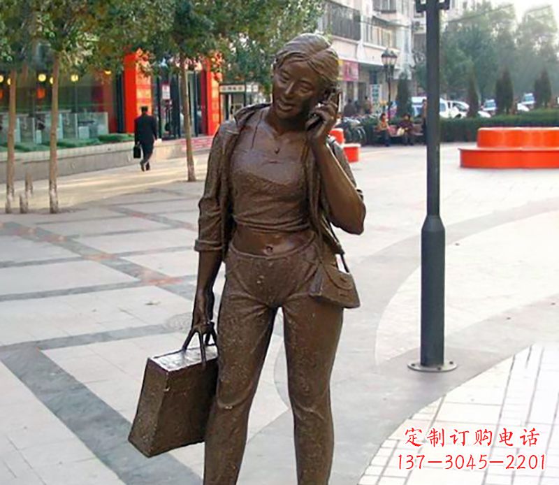 运城打电话女人现代人物雕塑