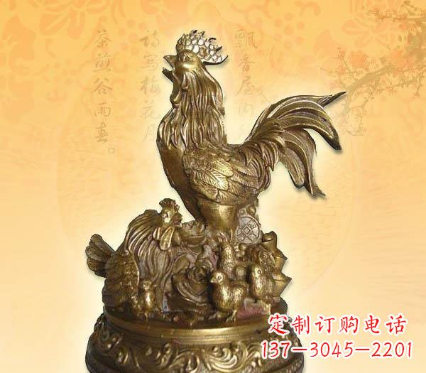 运城传统的公鸡雕塑