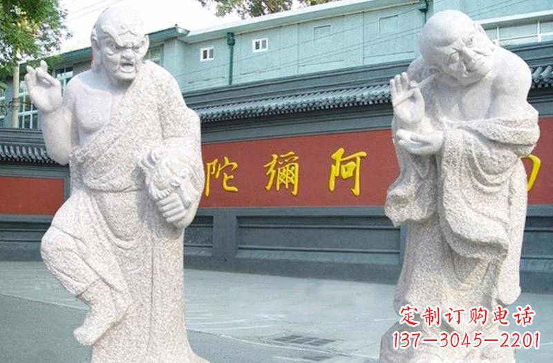 运城大理石18罗汉雕像