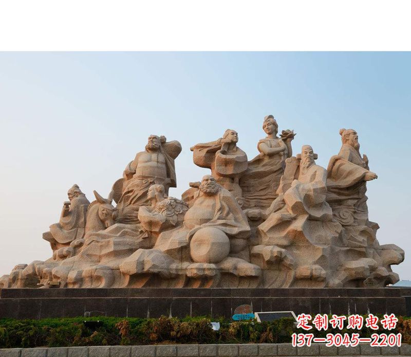 运城大理石八仙过海雕塑