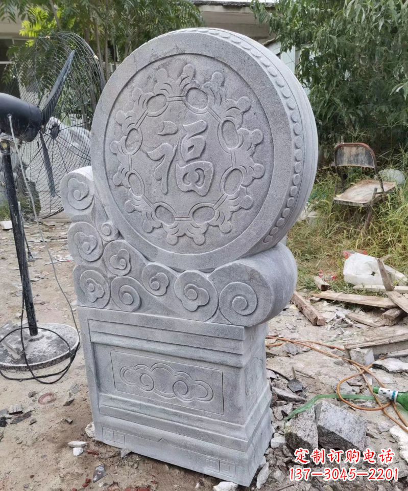 运城大理石抱鼓石雕镇宅门墩