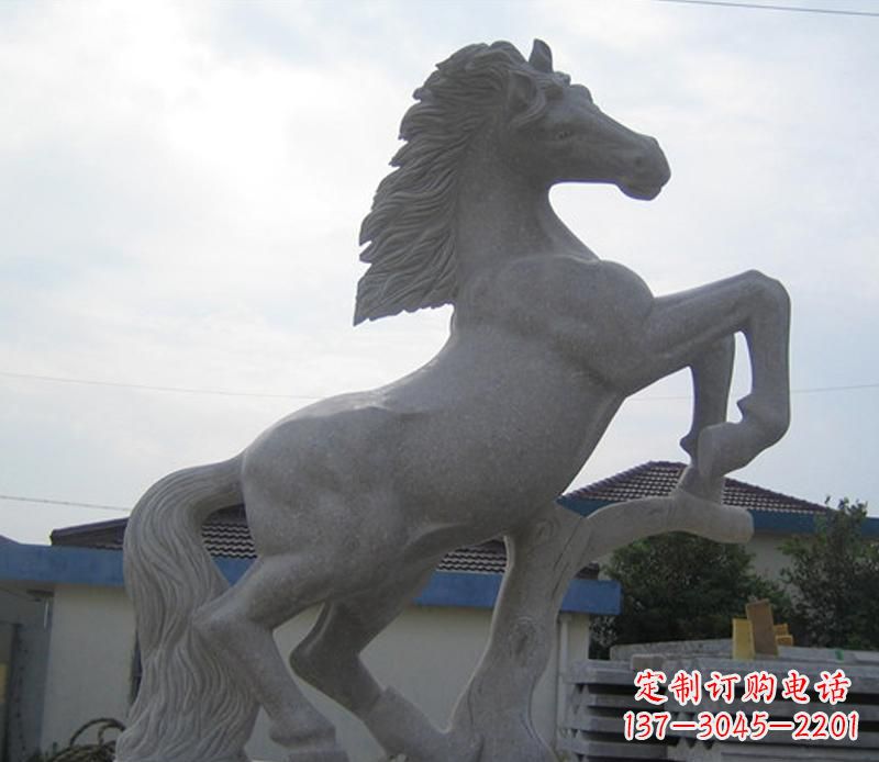运城大理石奔马动物雕塑