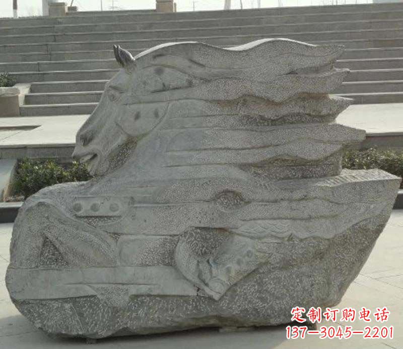 运城大理石抽象马雕塑