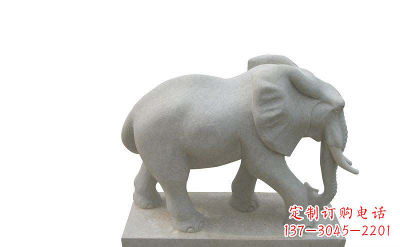 运城大理石大象公园动物石雕