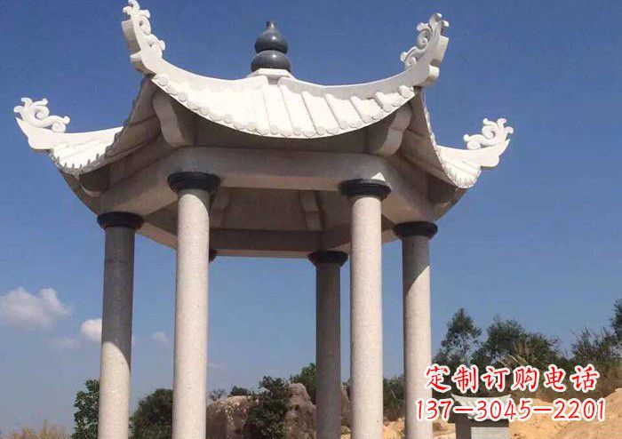 运城大理石单层凉亭石雕