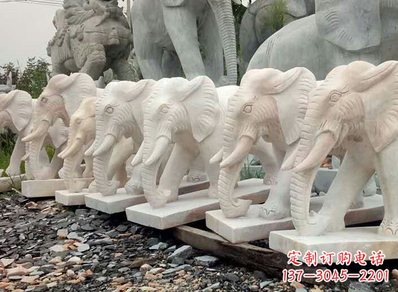 运城大理石雕的大象