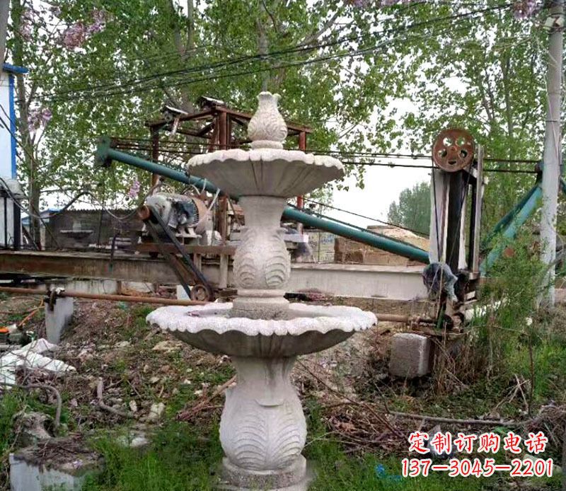 运城大理石多层喷泉石雕 (6)