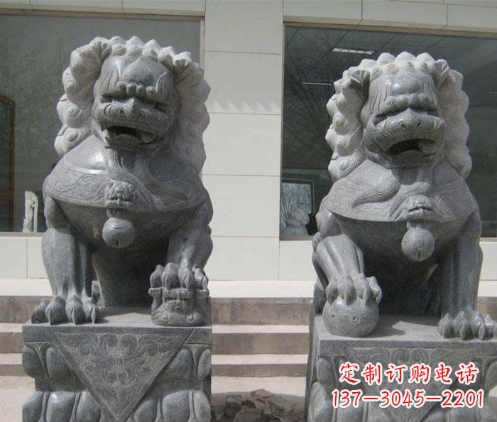 运城大理石仿古石狮子