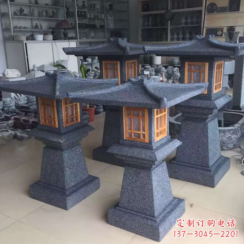 运城大理石仿汉阙石雕灯笼