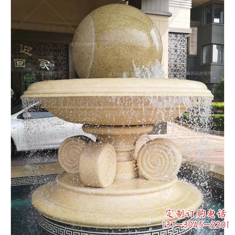运城大理石风水球雕塑