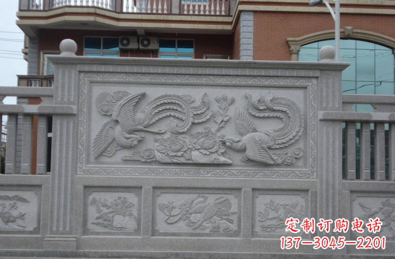 运城大理石凤凰壁画浮雕