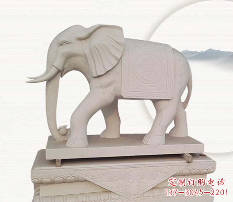 运城大理石公园大象雕塑