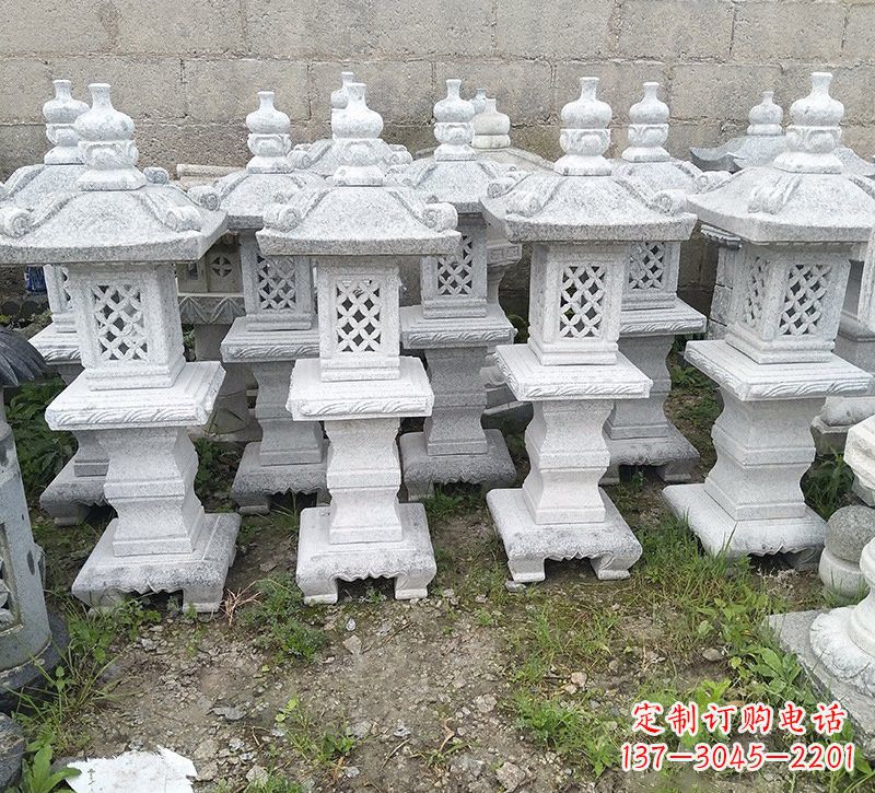 运城大理石公园石灯222