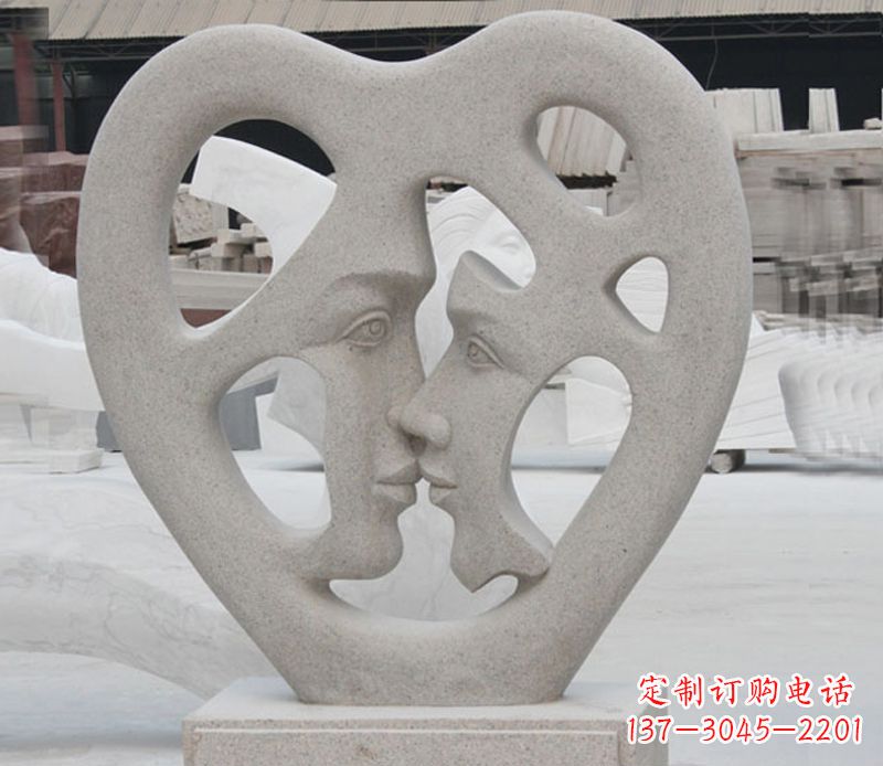 运城大理石广场情侣石雕