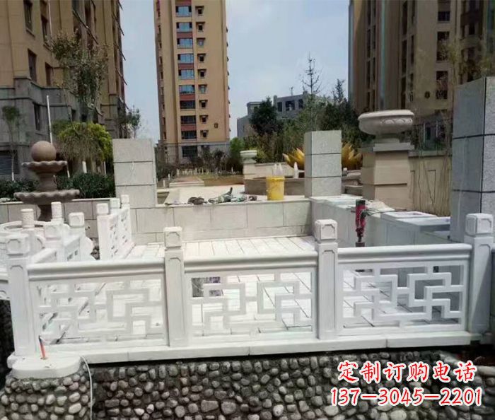 运城大理石国旗台石雕栏板 (5)