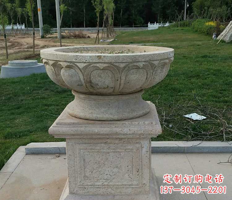 运城大理石花盆公园石雕_1