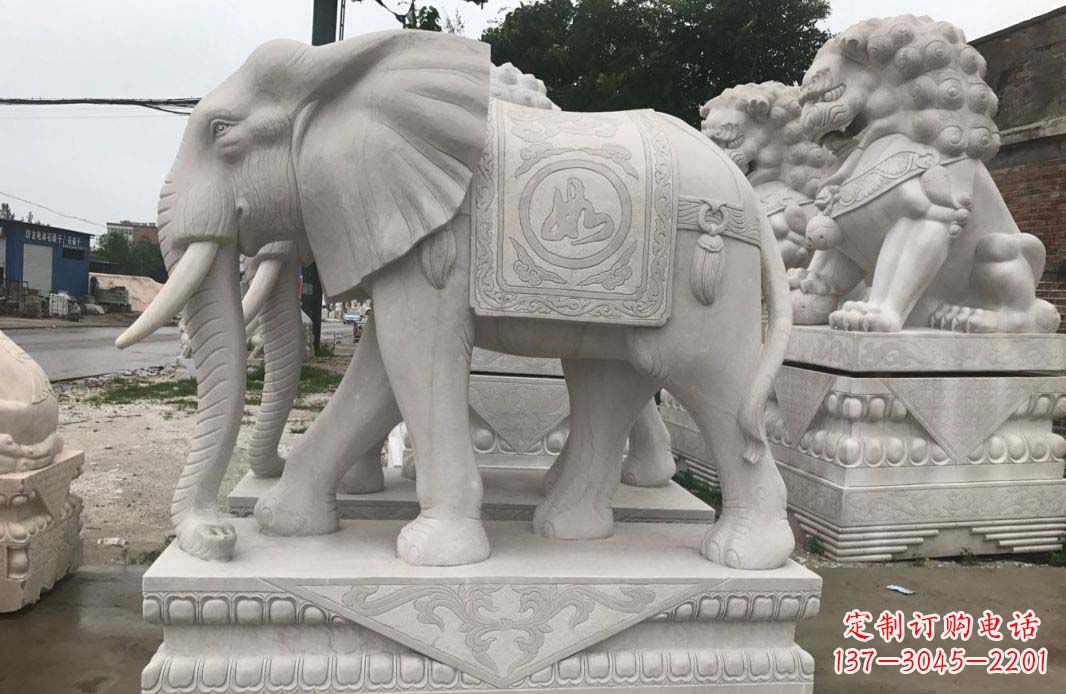 运城大理石大象雕塑