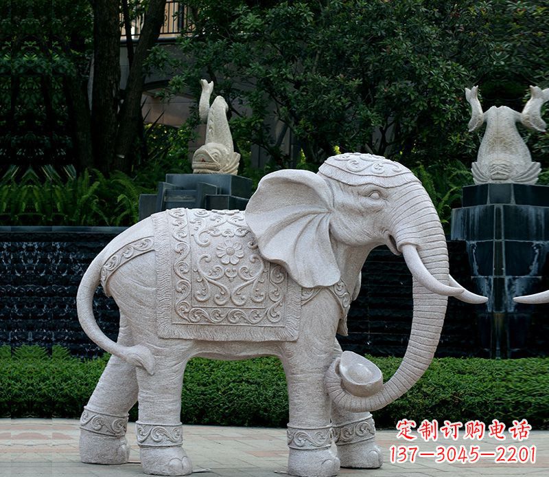 运城大理石卷鼻动物大象
