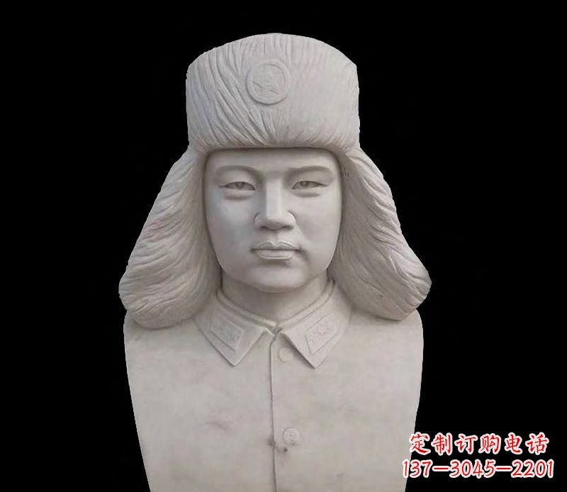 运城大理石雷锋胸像石雕