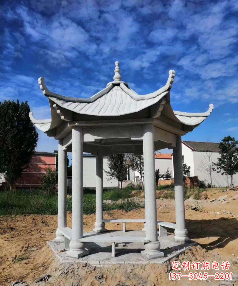 运城大理石凉亭雕塑1