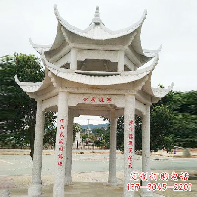 运城大理石凉亭双层