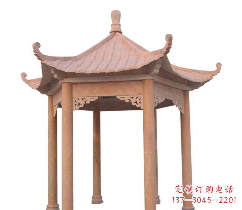 运城大理石六角凉亭